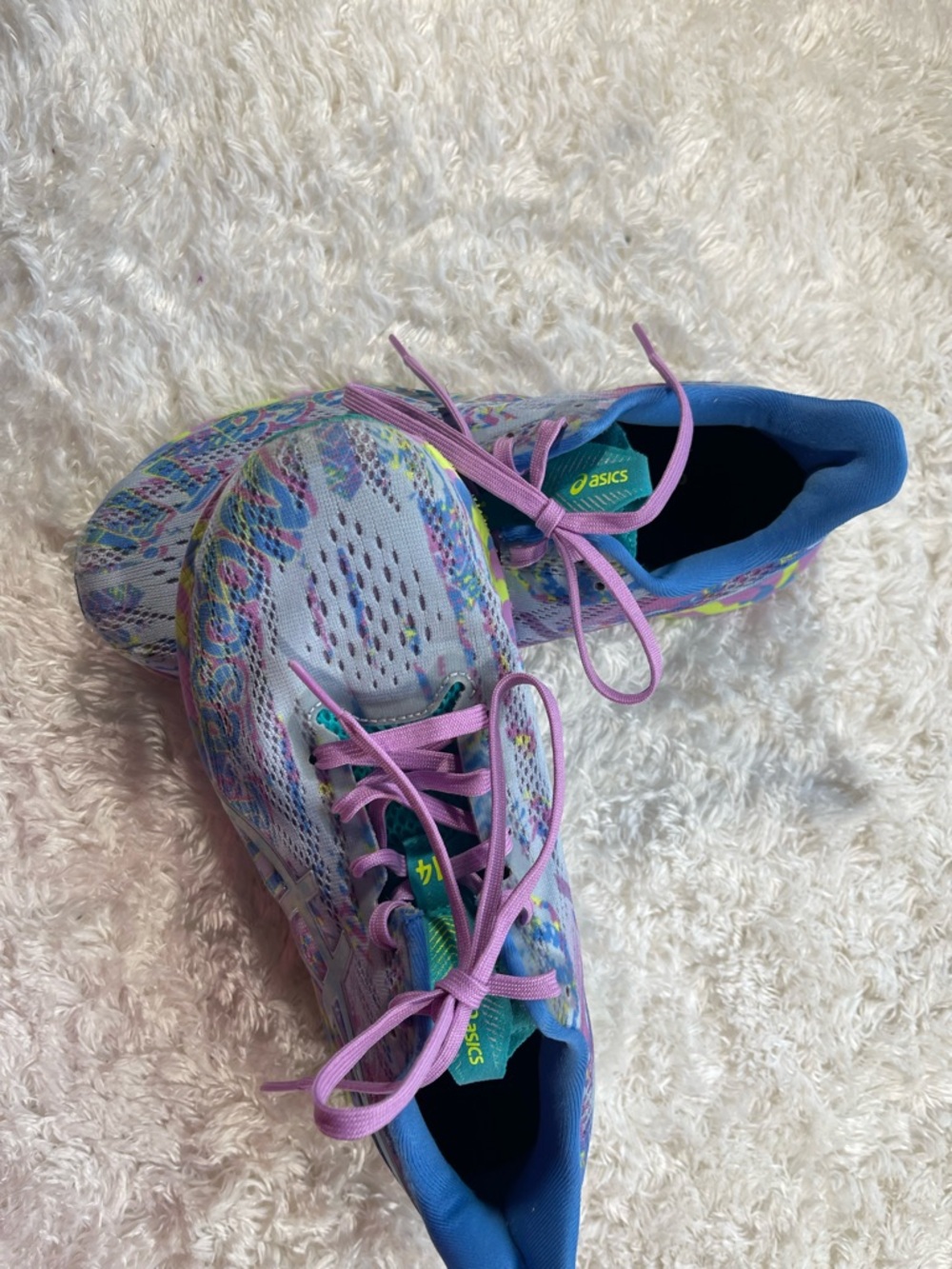 ASICS Multicolor Running Shoes with Pink Laces - Picture 8 of 12